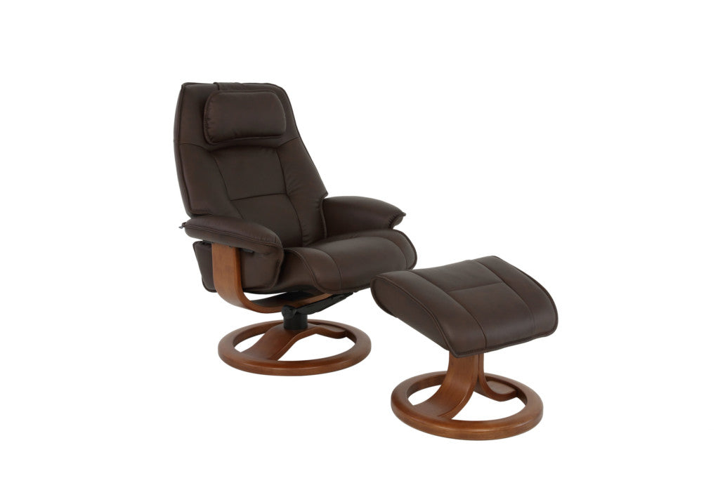 Admiral Swivel Recliner W/Footstool