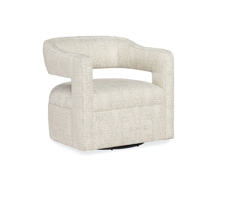 Moani Swivel Chair With Metal Base
