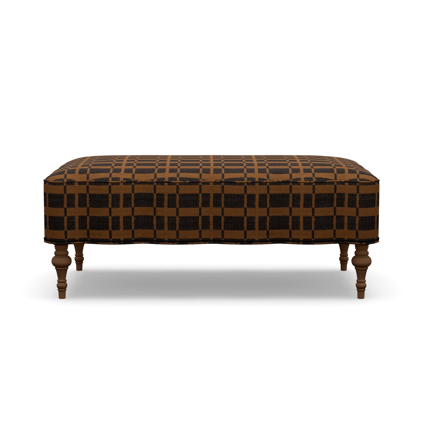 Scalloped Ottoman
