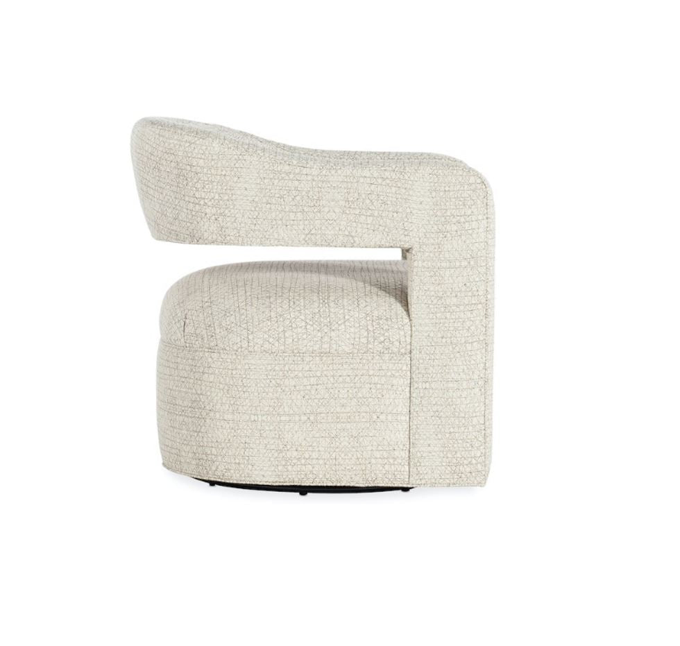 Moani Swivel Chair With Metal Base